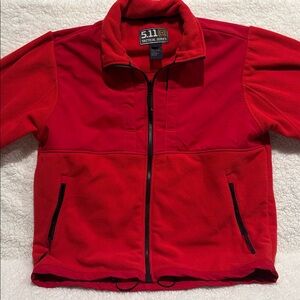 5.11 Tactical Series Men's Red Fleece Jacket